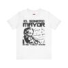 tshirt-blanca-el-sonero-mayor-ismael-rivera Tshirt blanca con el texto El Sonero Mayor, homenaje a Ismael Maelo Rivera y la frase somos la raza que ama