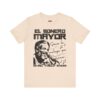 tshirt-crema-el-sonero-mayor-ismael-rivera Tshirt color crema con el texto El Sonero Mayor, homenaje a Ismael Maelo Rivera y la frase somos la raza que ama
